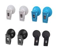 BUGUUYO 8pcs Suction Cup Car Clips and Adhesive Ticket Holders for Vehicle Certificate Note Entrance Card and Bill Storage Suitable for Cars Trucks and Home Windows