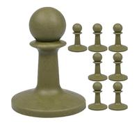 BUGUUYO 8pcs Tent Pole Cap: Tent Pole Protection Caps - 2.76in Camping Stick Anti Thunder Protective Cover for Camping Hiking Backpacking Accessories (Olive Green)