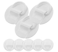 BUGUUYO 8pcs White PVC D-Ring Buckle Patch Kit for Inflatable Paddle Boards Kayaks and Canoes Heavy-Duty Tie Down D-Rings Fixed Buckle for Paddleboard Accessories