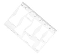 BUGUUYO Acrylic 8-in-1 Bowtie Router Template 5mm for Woodworking, Butterfly Inlay Carving Guide with Scale Markers, Router Jig for Furniture Repair and Decorative Woodworking