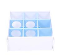 BUGUUYO Acrylic Hamster Labyrinth Toy with Play and Rest Platform, Blue Resistance to Bite and Scratch Tunnel Plaything for Hamster and Mouse Playground