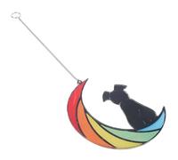 BUGUUYO Acrylic Sun Catcher Window Pendant Dachshund Dog Ornament Wall Hanging Stained Hanging Decor for Home