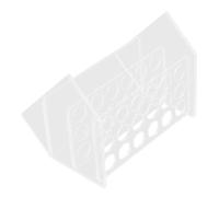 BUGUUYO Acrylic Test Tube Holder 18-well Slant Design Space-saving Centrifuge Tube Rack for Laboratory Supplies for Chemistry Experiments