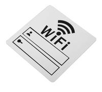 BUGUUYO Acrylic Wifi Password Sign for Hotel and Nursery Wall Decor DIY Mirror Sticker for Office and Restaurant Use