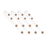 BUGUUYO Adjustable Detachable Shoe Straps Snap Button Design for Heels, 2 Pairs Clear PVC Alloy Belts Prevent Heel Slippage for Elderly and Everyday Wear