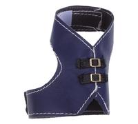 BUGUUYO Adjustable Fake Leather Bird Vest Vintage Parrot Flight Suit Hen Apron Poultry Saver Breathable Outdoor Lightweight Blue for Cockatiels and Birds