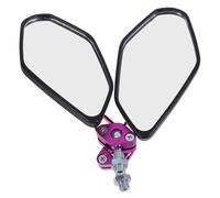 BUGUUYO Adjustable Flame Pattern Motorcycle Side Mirrors for Handlebars Lightweight Aluminum Alloy Rearview Mirrors for Electric Scooters and Motorcycles Enhanced Wide-angle Visibility