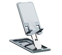 BUGUUYO Adjustable Foldable Desktop Phone Holder Stand with Non-slip Groove Phone and Tablet Support for Office Bedroom Kitchen Study Use Material