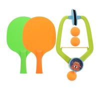 BUGUUYO Adjustable Height Indoor Table Tennis Trainer for Hanging Rebound Device Portable Pong Training Tool for Skill Building and Reflex Practice at Home School