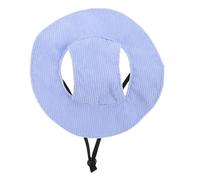 BUGUUYO Adjustable Pet Sun Hat with Ear Holes for Small Dogs and Cats Lightweight Breathable Fisherman Cap with Wide Brim for Summer Outdoor Protection and Comfort