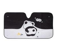 BUGUUYO Adorable Panda Pattern Car Windshield Sunshade with Aluminum Foil for Sun Protection and Interior Preservation, for Parking Lot Use on Hot Summer Days