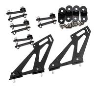 BUGUUYO Aluminum Alloy Rear Wing Mount Bracket for Trunk Racing Spoiler Lightweight Durable Spoiler Holder with Easy Installation for Hatchback Cars