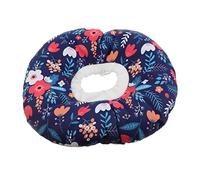 BUGUUYO Anti-lick Cat Collar Soft Padded Floral Elizabethan Collar for Kitten Wound Protection Post-surgery Comfort Pet Neckwear