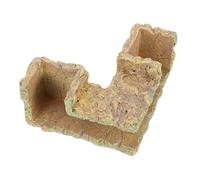 BUGUUYO Aquarium Corner Tunnel Hideout for Shrimp Breeding with Stable Heavy-duty Bottom Space-saving Fish and Reptile Cave Shelter Anti-movement Design for Hiding and Population Growth