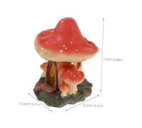 BUGUUYO Aquarium Mushroom House Decoration Fish Tank Ornament with Fish-friendly Hideout Cave Whimsical Cartoon Design for Stress-reducing Shelter Versatile Low-maintenance Aquarium Decor