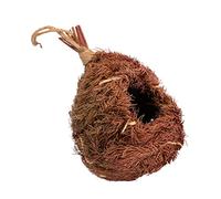 BUGUUYO Artificial Bird Nest Straw Handcrafted Bird Shelter Rattan Ornaments Wildlife Garden Nesting Box Decor