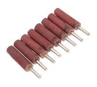 BUGUUYO Assorted Grit Flap Wheel Sanding Drum with Shank Cylinder Head for Die Grinder Precision Grinding and Polishing Tool Kit for Jewelry Rust Removal and Narrow Spaces