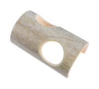 BUGUUYO Bamboo Tunnel Hideout for Hamsters Guinea Pigs Rats Mice Interactive Hideout Toy Hollow Structure Comfortable Bamboo Material