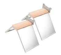 BUGUUYO Bird Cage Perch Pigeon Stand Iron Rod Perches Holder Can Be Nailed or Hung Parrot Bird Sleeping Place Toy Metal Rest Shelf Pack of 2