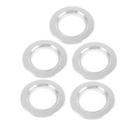BUGUUYO Bird House Hole Protector 85mm 5 Pcs Metal Guards for Parrot Breeding Box Anti-Bite Ring for Bird Houses Sturdy Replacement Nest Ring Accessories