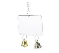 BUGUUYO Bird Mirror Seagull Parakeet Drone Parrot Bell Parrot Bell Large Skewer Feeder Budgie Hamster Accessories Cockatiels Bird Mirror Acrylic