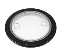 BUGUUYO Boat Inspection Hatch Cover round Abs Plastic Hatch Cover with Easy Access High Weather Resistance Elegant Design for Sailboat Kayak Marine Uses Deck Inspection 9.84x9.84x1.14in