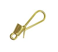 BUGUUYO Brass Key Chain Hook Pure Copper Winding Keyring Buckle Large Diameter Handmade Accessories for Home DIY Crafting Safe and Durable