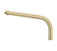 BUGUUYO Brass Light Extension Mounting Arm Copper Elbow Pipe Internal Thread Small Seven Shaped Bend for Wall Light Fixtures HVAC Plumbing with Flexible Angle Adjustment and Elegant Golden