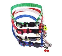 BUGUUYO Breathable Fruit Cat Collar Pet Neck Chain Bell Stylish Pet Ties for Kitten and Cat Knitted Yarn