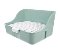 BUGUUYO Bunny Litter Box Corner Toilet Pan for Rabbits Guinea Pigs Chinchillas and Ferrets Sturdy Antisplash Elegant