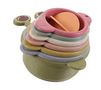 BUGUUYO Bunny Stacking Cups for Rabbits Plastic Rabbit Toys Different Reusable Bunny Cups for Indoor Outdoor Play