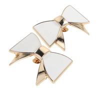 BUGUUYO Butterfly Decorations White for Accessories Elegant Shoe Clips, Made of Sturdy Zinc Alloy, Removable Easy Removal Women and Sandals and Hair, for Wedding and Events