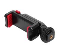 BUGUUYO Camera Hot Shoe Phone Mount Adapter with Rotation Phone Holder Clip Dual Tripod Screw Compatible with DSLR Cameras Cold Shoe for Microphones and Lights for Photography