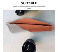 BUGUUYO Camera Lens Protective Wrap Cloth Khaki Scratch-resistant Camera Storage Cloth with Rapid Unfolding Design for DSLR Lens Protection and Photography Accessories