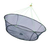 BUGUUYO Capacity Folding Fish Storage Net Trap for Shrimp Crab Crawfish Lobster Wear-resistant Portable Fishing Bait Cage for Ponds Docks and Ports Easy Pull-out Design