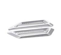 BUGUUYO Car Air Flow Vent Decoration Abs Material with Easy to Mount Feature Fashion Silver Side Vent Covers for Car Exterior Accessories