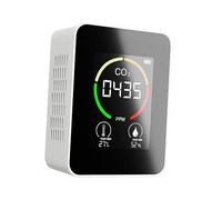 BUGUUYO Carbon Dioxide Gas Detector Air Quality Monitor with Temperature Humidity Sensor for Home Use Fast Accurate Detection Screen Display