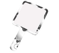 BUGUUYO Cartoon Handheld Makeup Mirror with Handle, Portable Square Design | Lightweight Plastic Hips Build, Reflection for Home Travel Use, Stylish Choice for Women and Artists