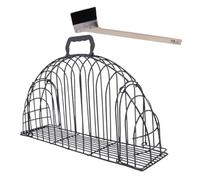 BUGUUYO Cat Grooming Cage Wear Resistant Metal Pet Cage with Brush for Safe Bathing Reusable Cat Bathing for Home Use and Easy Pet Care