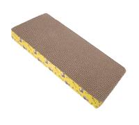 BUGUUYO Cat Scratching Board Sturdy Corrugated Cardboard Square Shape Pet Scratcher for Cats for Grinding Claws and Playing