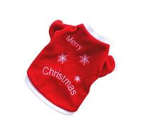 BUGUUYO Christmas Dog Hoodie Snowflake Winter Coat Pet Outfits Dog Sweater Christmas Sweaters