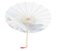 BUGUUYO Classical Umbrella Ancient Style Umbrella for Photo Props and Home Decoration Elegant Wooden Handle for Photography Studio Dress up Stage Performance