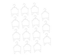 BUGUUYO Clothing Storage Hangers for Dog 15pcs Pet Coathangers Clips Durable Plastic for Household Pet Supplies