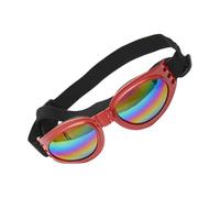 BUGUUYO Collapsible Dog Sunglasses Pet Sunes for Dogs Wide Nose Bridge Eye Glasses