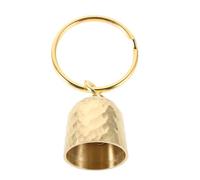 BUGUUYO Compact Vintage Brass Bell Keychain with Clear Melodious Sound for Outdoor Cycling Camping Hiking Small Hanging Door Bell Keyring for Backpack Handbag Stylish Falconry Brass Charm