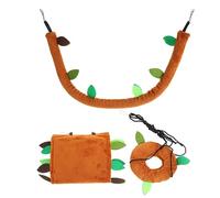 BUGUUYO Complete Hamster Plaything Kit Swing Tunnel Nest Fun Exercise for Gerbils Birds