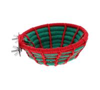 BUGUUYO Cotton Rope Bird Nest for Small Birds Cozy Woven Nesting Place Comfortable Breeding Hideaway for Parakeets Lovebirds and Finches