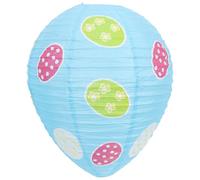 BUGUUYO Creative Easter Egg-shaped Paper Lantern Pendant Hanging Festival Decoration for Party Kindergarten Shopping Mall Scene Layout Bright Color Paper Craft Easter Decor