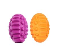 BUGUUYO Crinkle Dog Rugby Ball Toy Molar Leaking Food Interactive Training Toy Random Color