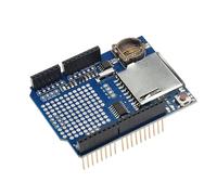 BUGUUYO Data Logging Shield Module with Rtc Battery Backup Compatible with Arduino Mega and Leonardo Supports Cards Hard Pcb Board for Reliable Data Recorder and Real Logging
